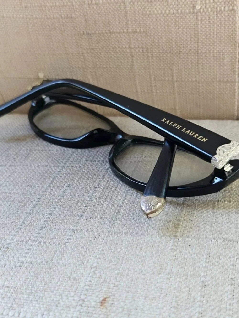 Vintage Ralph Lauren Glasses Frame Black Eyeglasses RL6108 5001 Eyewear Frame
